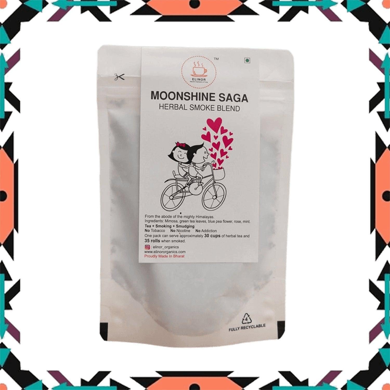 Elinor Organics | Moonshine Saga | Herbal Smoking Blend.