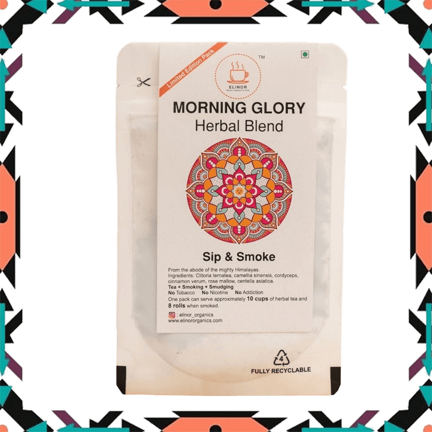 Elinor Organics | Morning Glory | Herbal Smoking Blend - CBD Store India