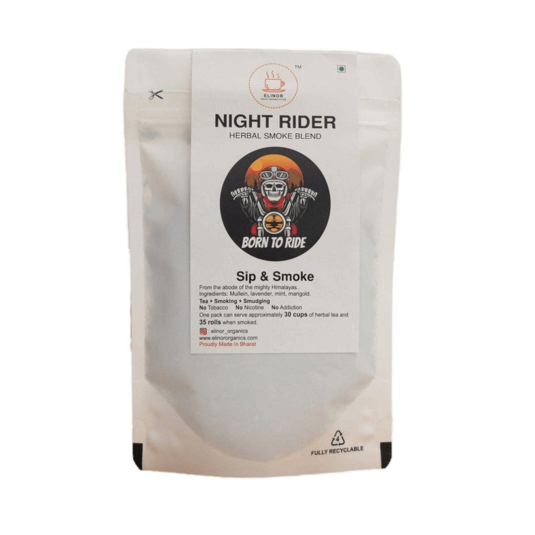 Elinor Organics | Night Rider | Herbal Smoking BlendHerbal BlendNight Rider Herbal Smoking Blend | Organics | No Nicotine