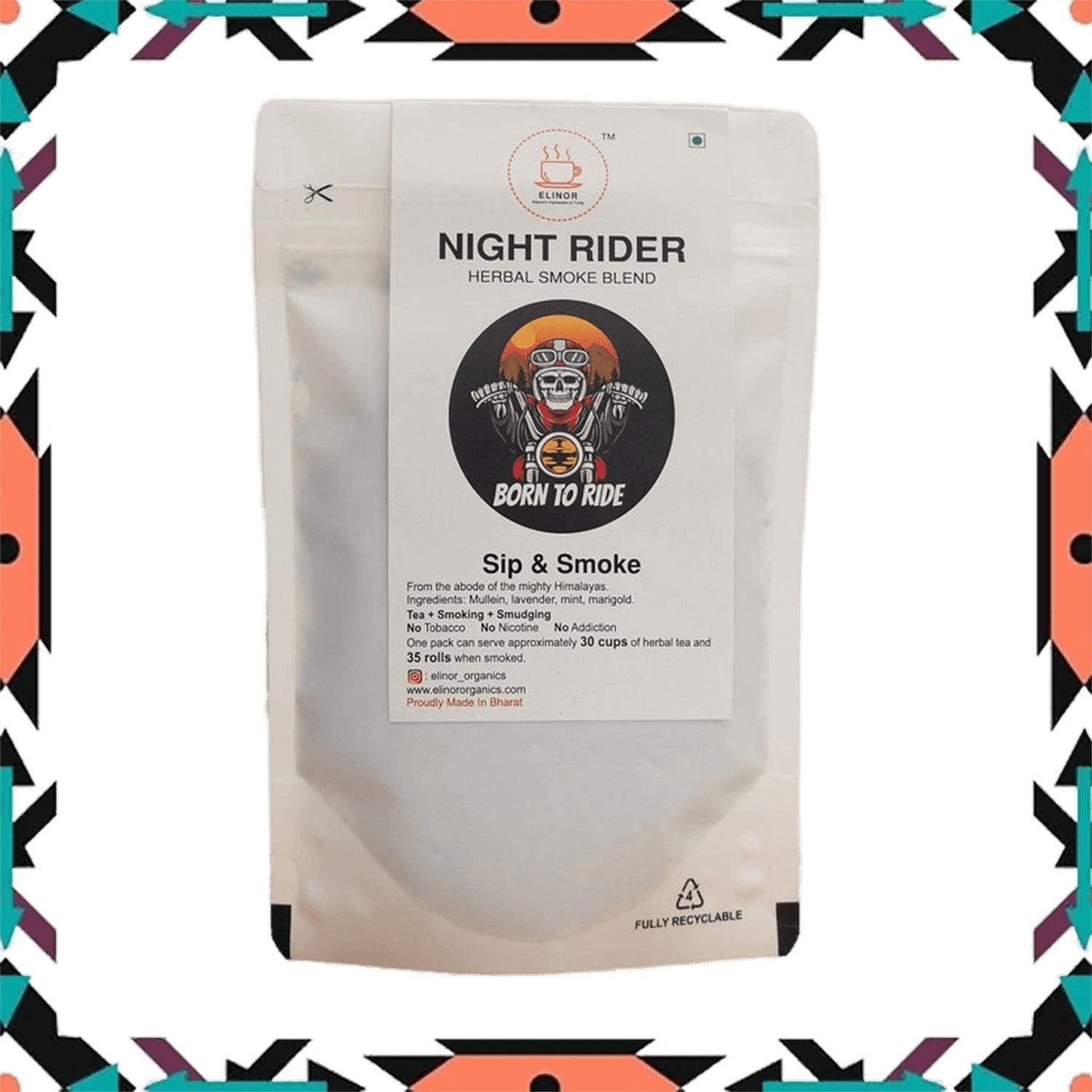 Elinor Organics | Night Rider | Herbal Smoking Blend.