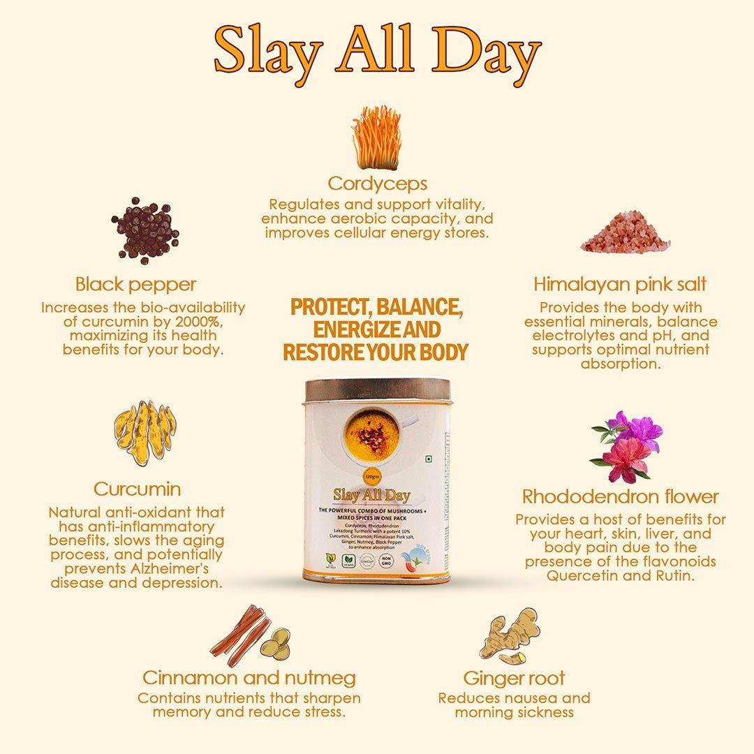 Elinor Organics | Slay All Day (Cordyceps Adaptogen Blend).