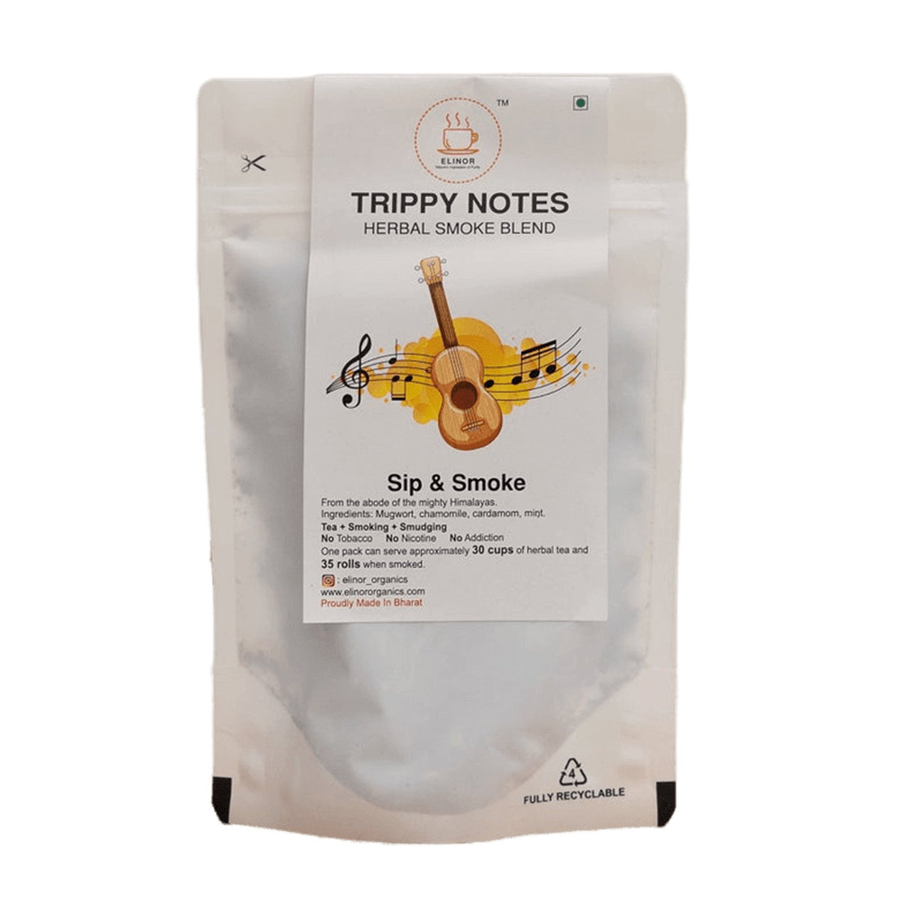 Elinor Organics | Trippy Notes | Herbal Smoking Blends - CBD Store India
