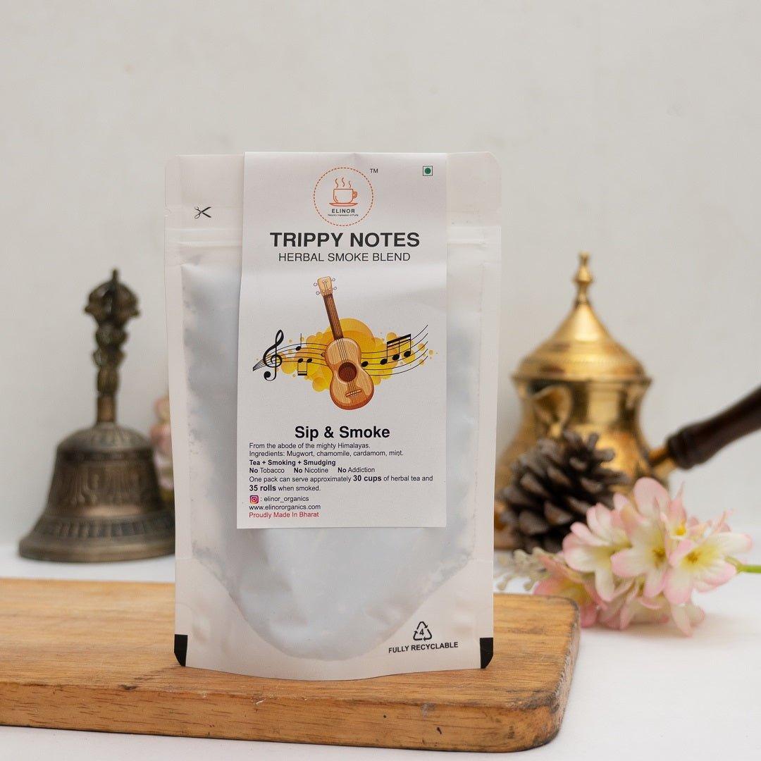 Elinor Organics | Trippy Notes | Herbal Smoking BlendsHerbal BlendTrippy Notes - Herbal Smoking Blends | Organic & Nicotine-Free