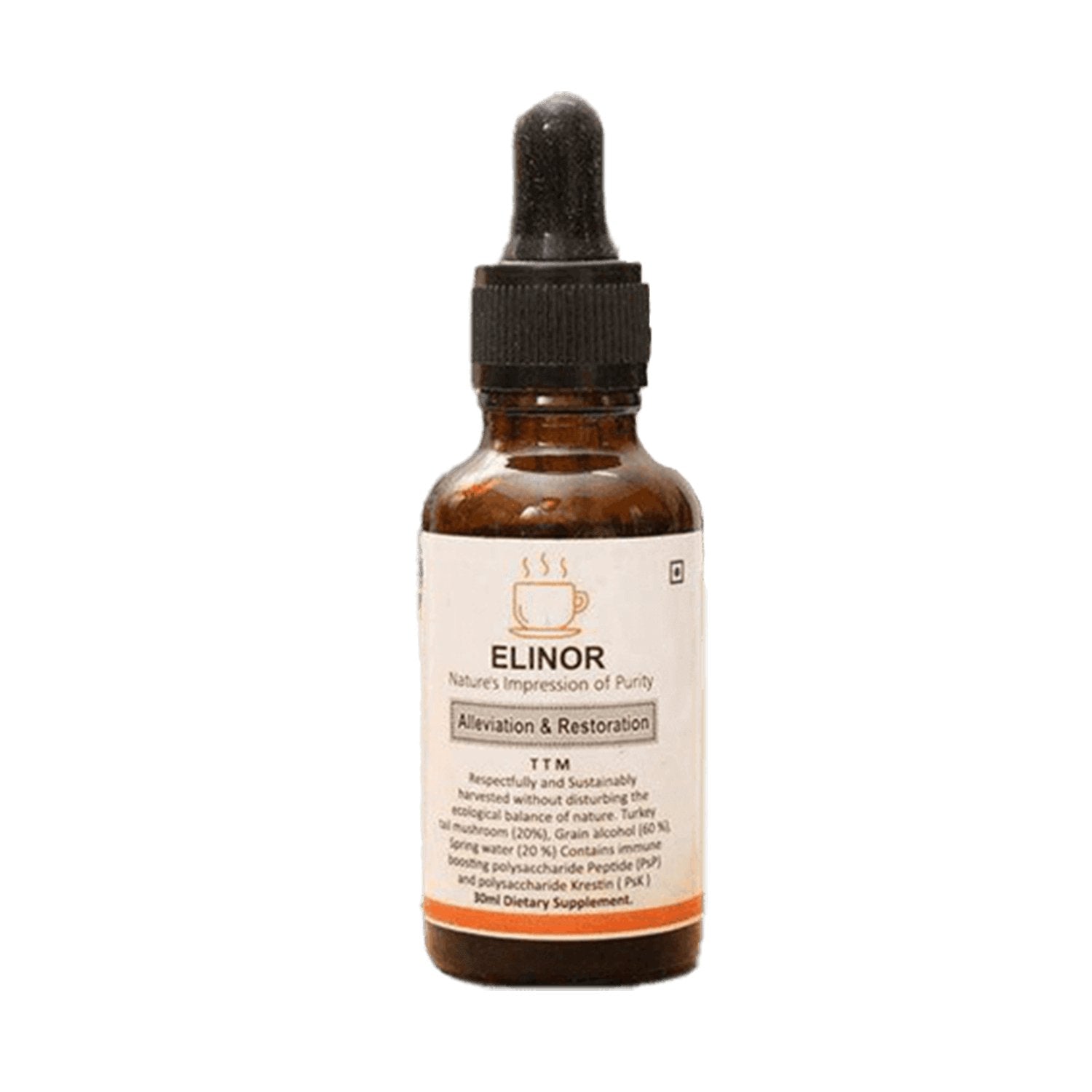 Elinor Organics | Turkey Tail Fungi Tincture (30 ml) - CBD Store India
