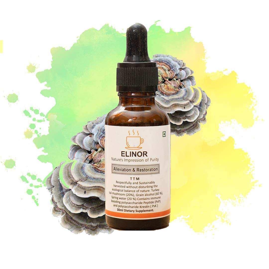 Elinor Organics | Turkey Tail Fungi Tincture (30 ml).
