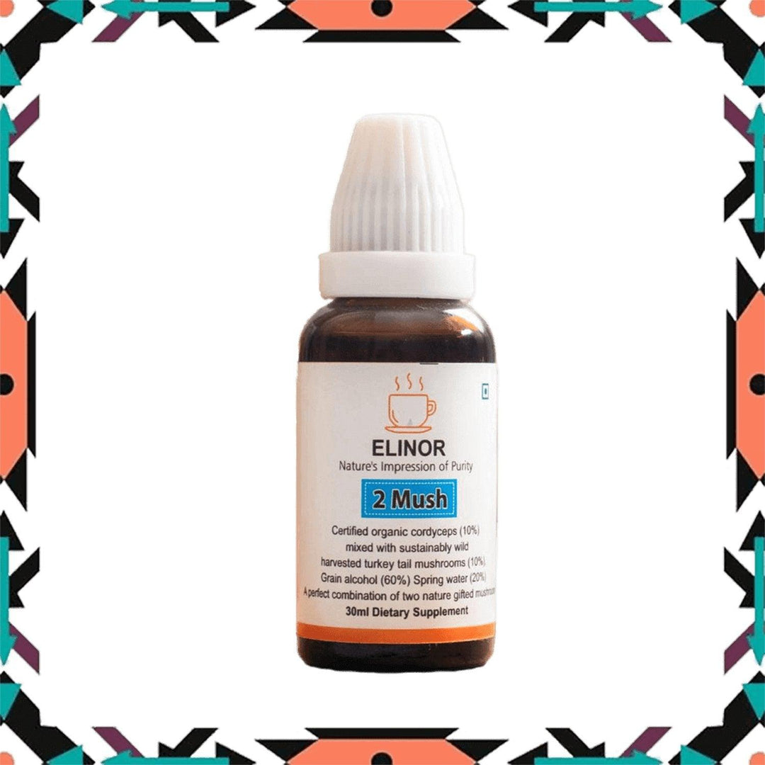 Elinor Organics | Two Mush Tincture( Cordyceps & Turkey Tail Tincture)Mushroom TinctureElinor Organics Two Mush Tincture - Cordyceps & Turkey Tail