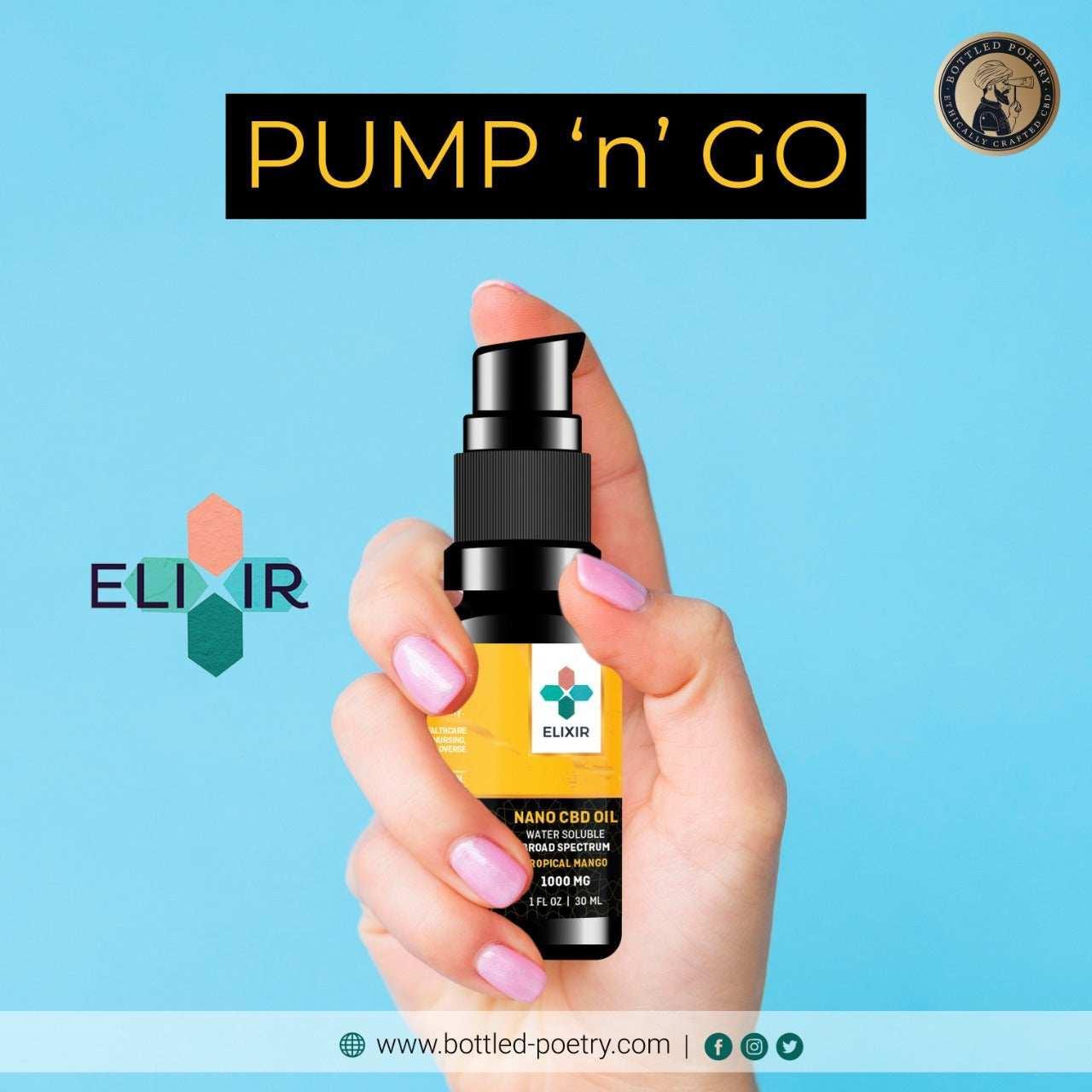 Elixir Tropical Mango Nano CBD Oil 1000mg.