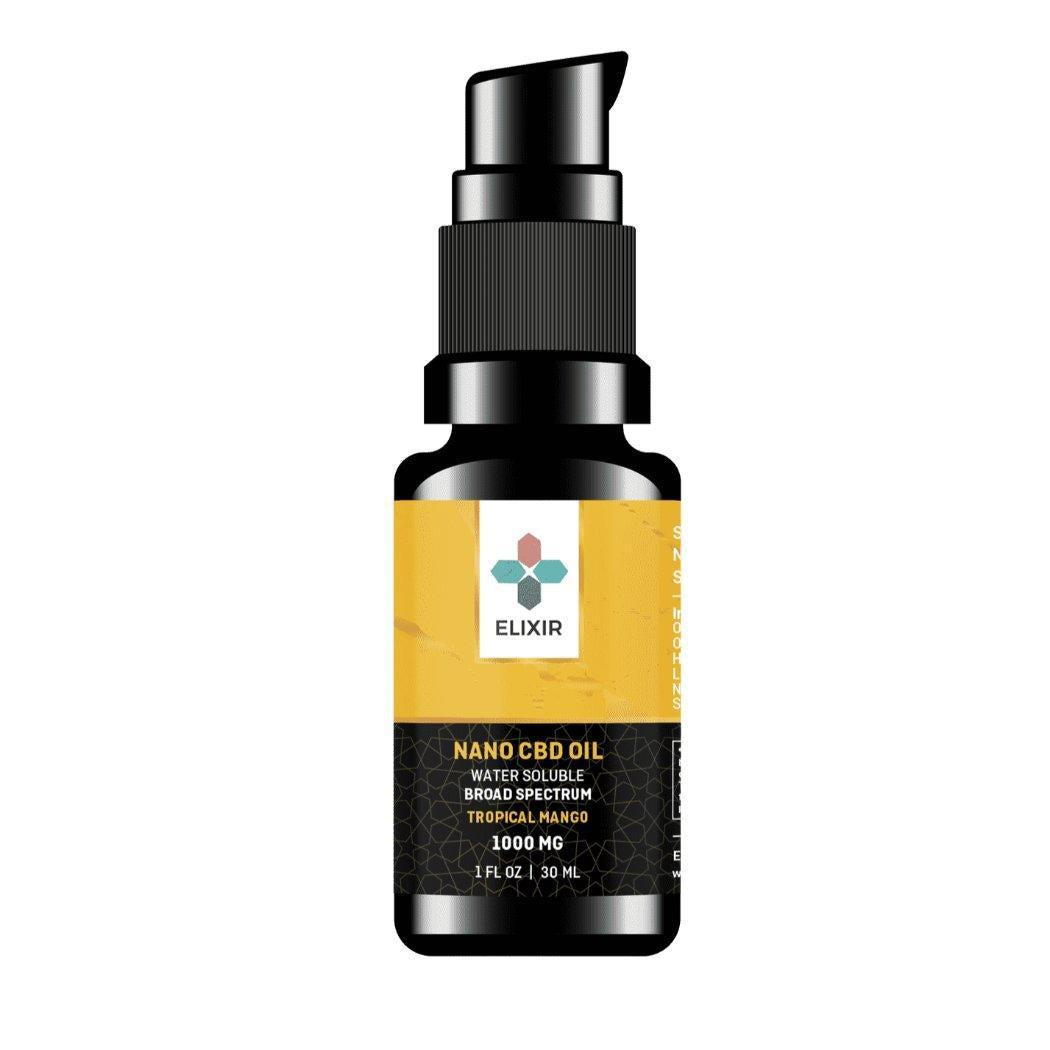 Elixir Tropical Mango Nano CBD Oil 1000mg.