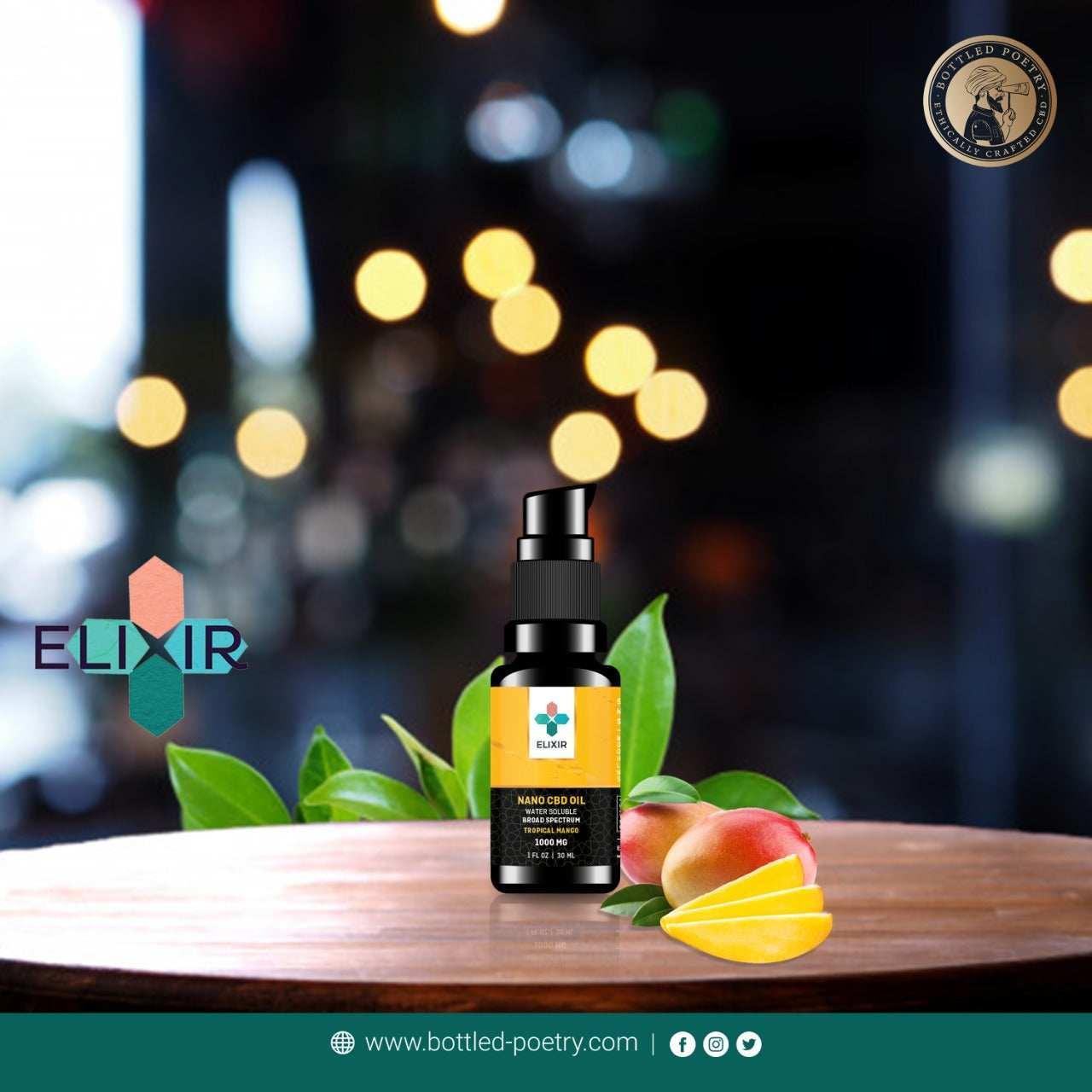 Elixir Tropical Mango Nano CBD Oil 1000mg.
