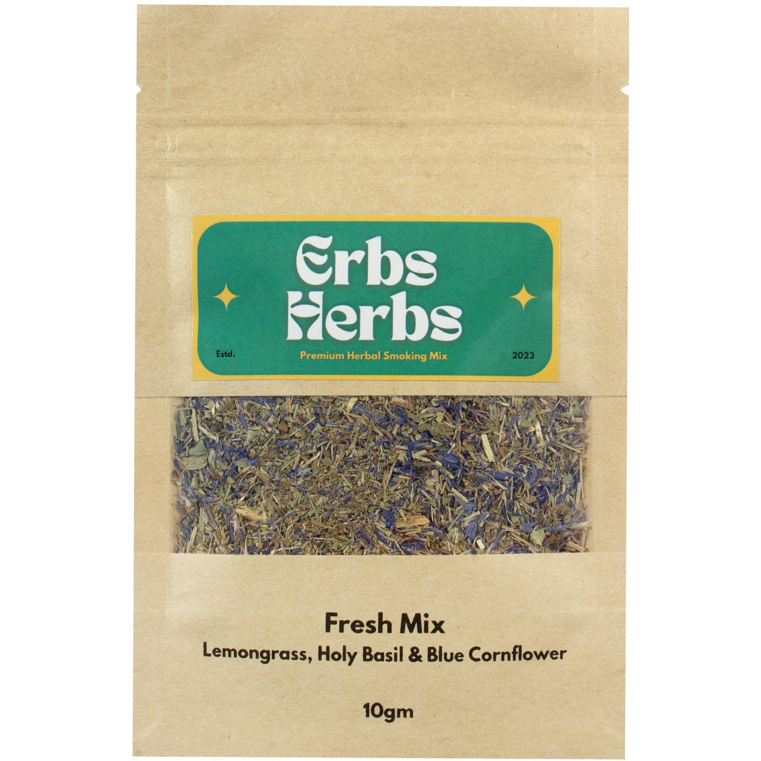 ErbsHerbs Fresh Mix Pack of 1 Herbal Smoking Blend CBD Store