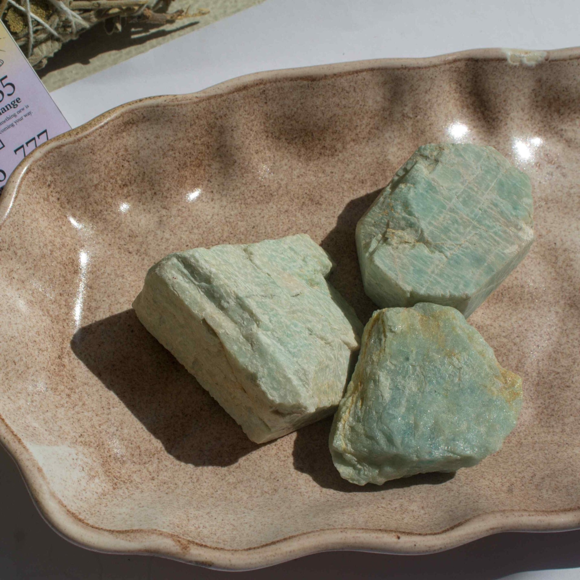 Gaea Crystal - Amazonite Raw Stone - CBD Store India