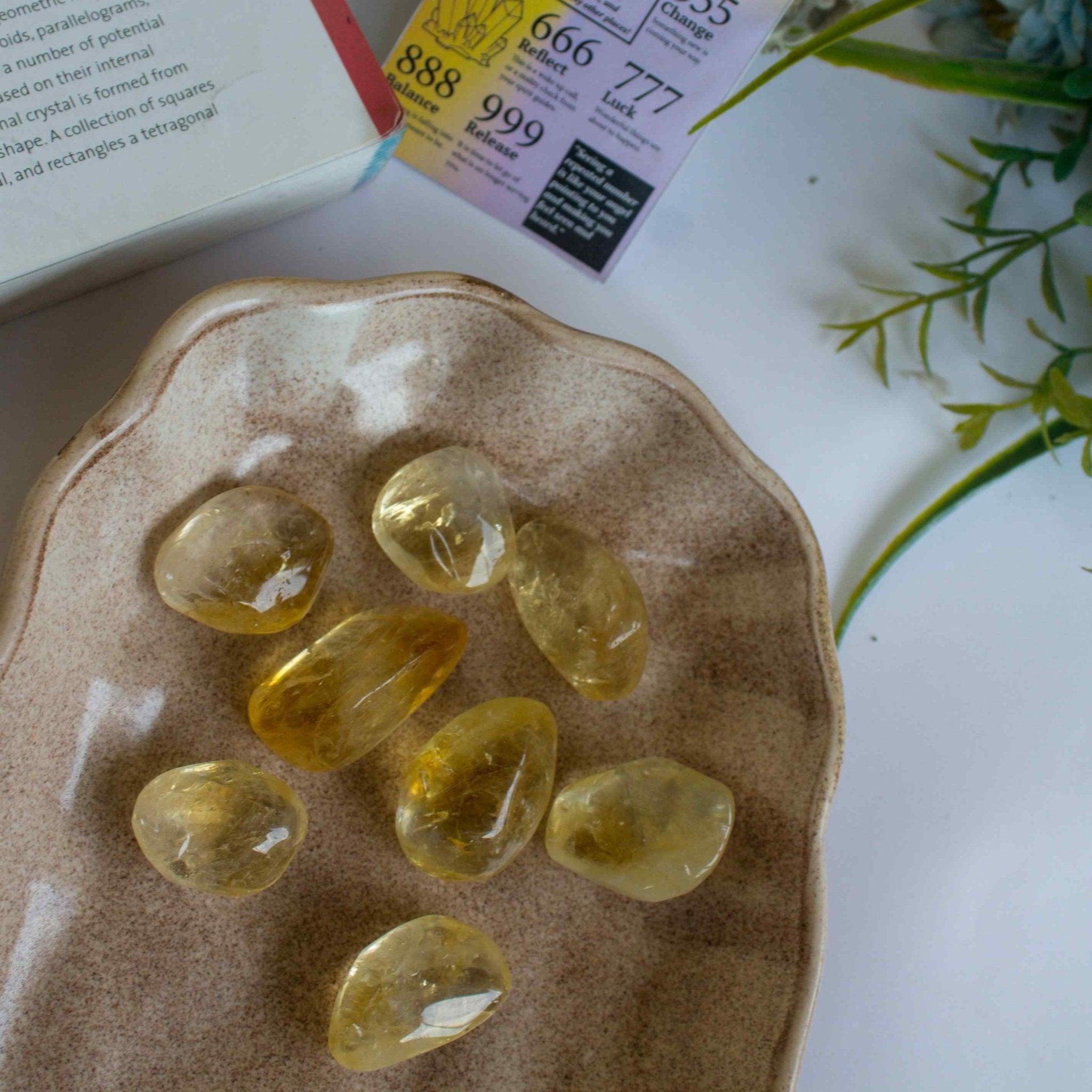 Gaea Crystal - Citrine Tumbles Crystal Healing Stone.