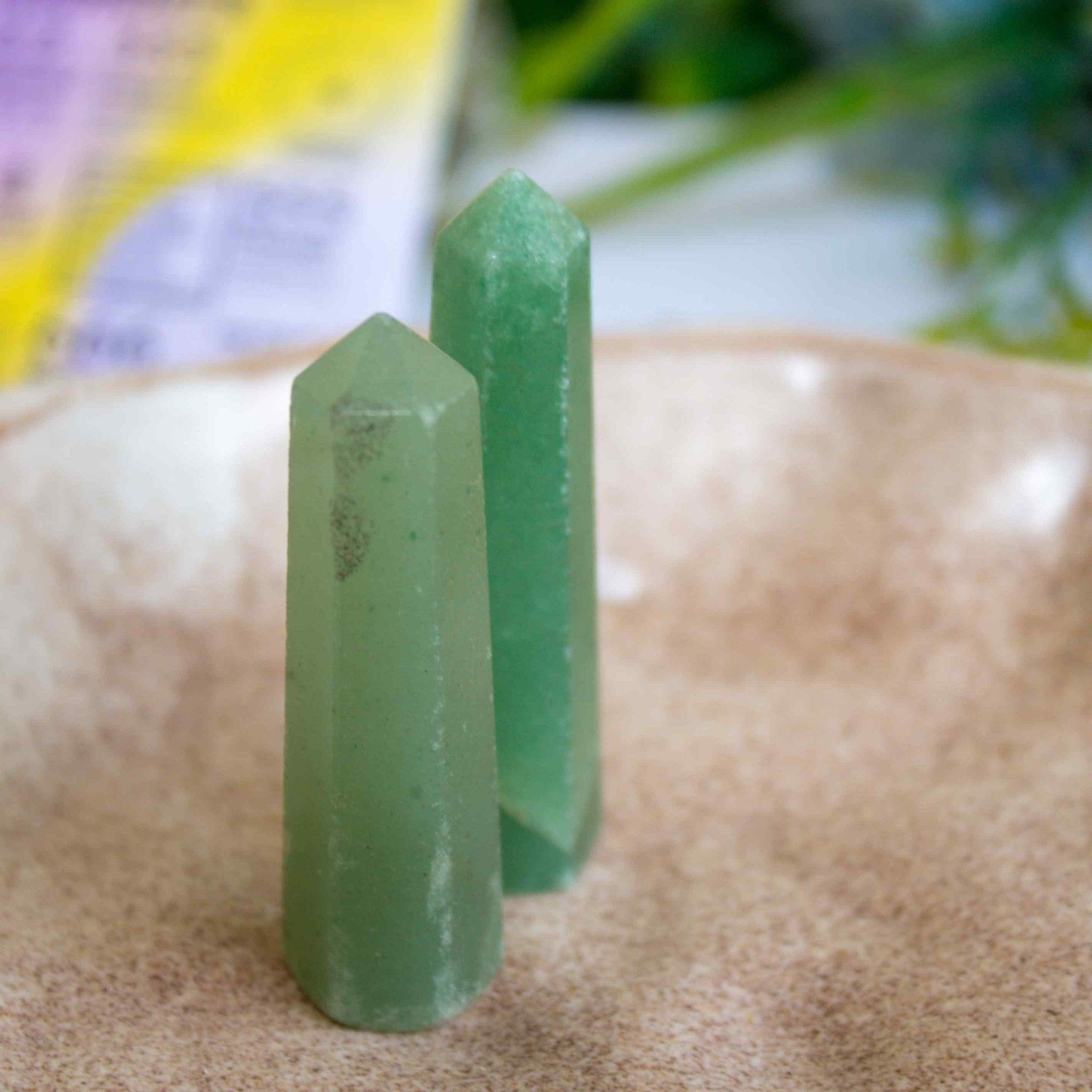 Gaea Crystal - Green Aventurine Crystal Pointer.