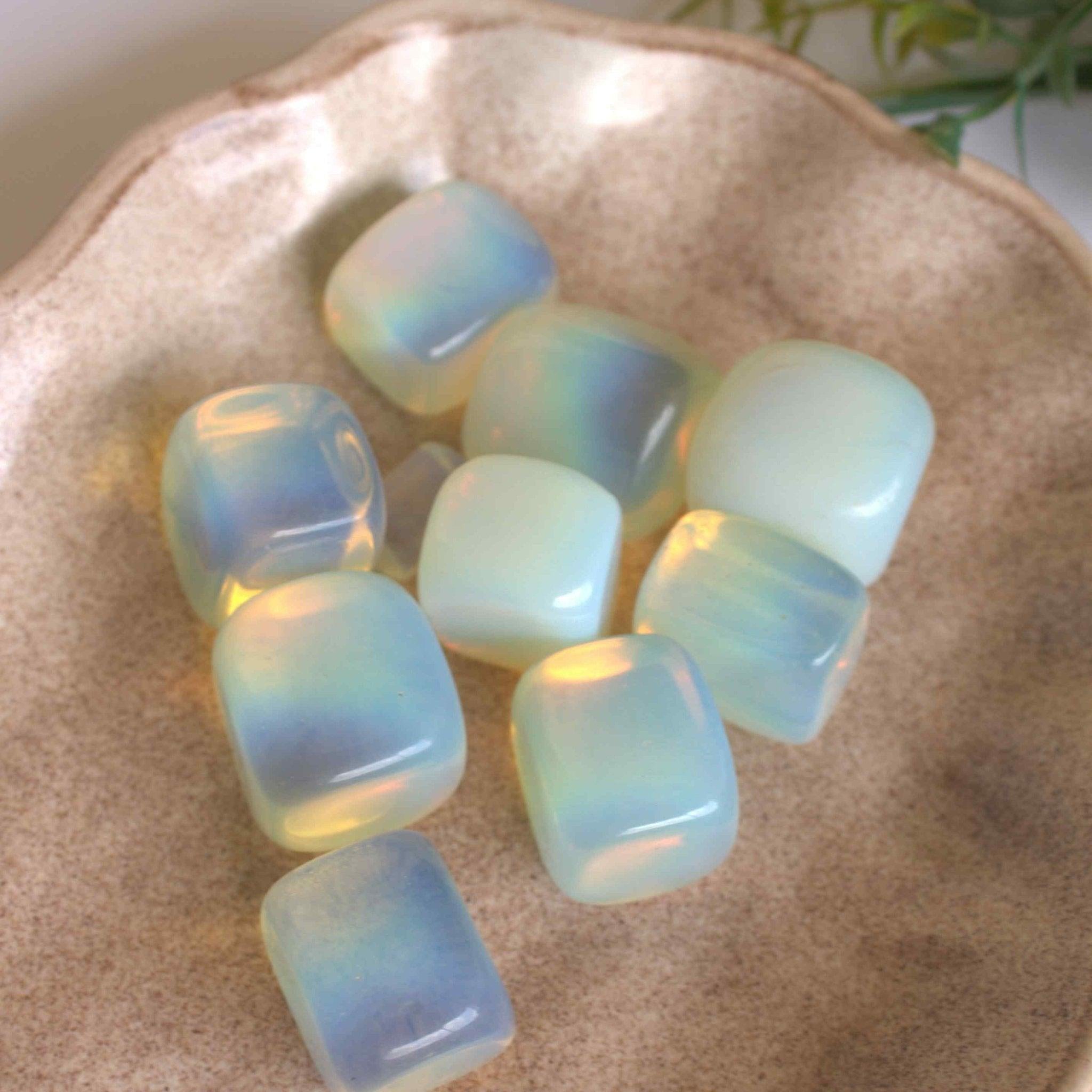 Gaea Crystal - Opal Tumbles Crystal Healing Stone.