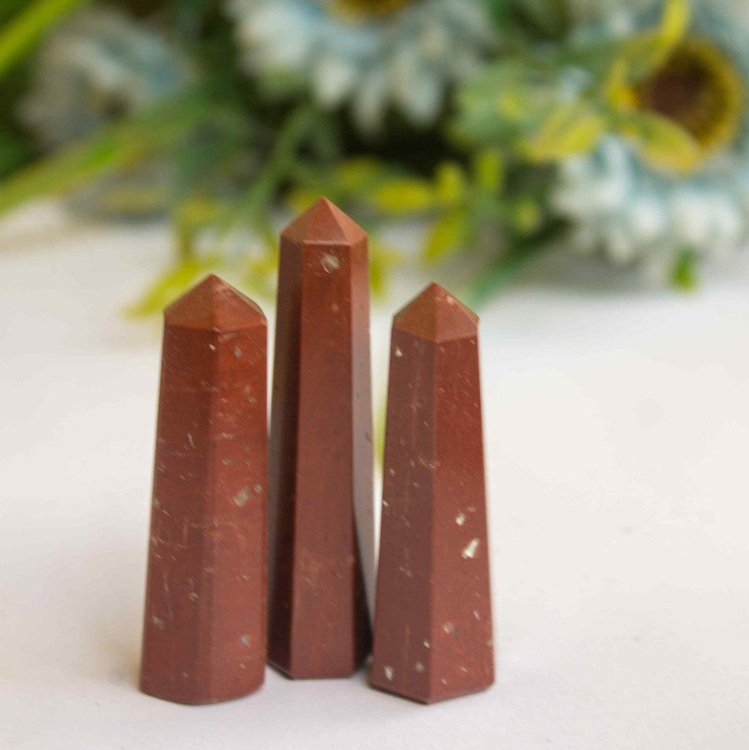 Gaea Crystal - Red Jasper Crystal PointerGemstones and Crystal JewelryGaea Crystal - Red Jasper Point | CBD Store India