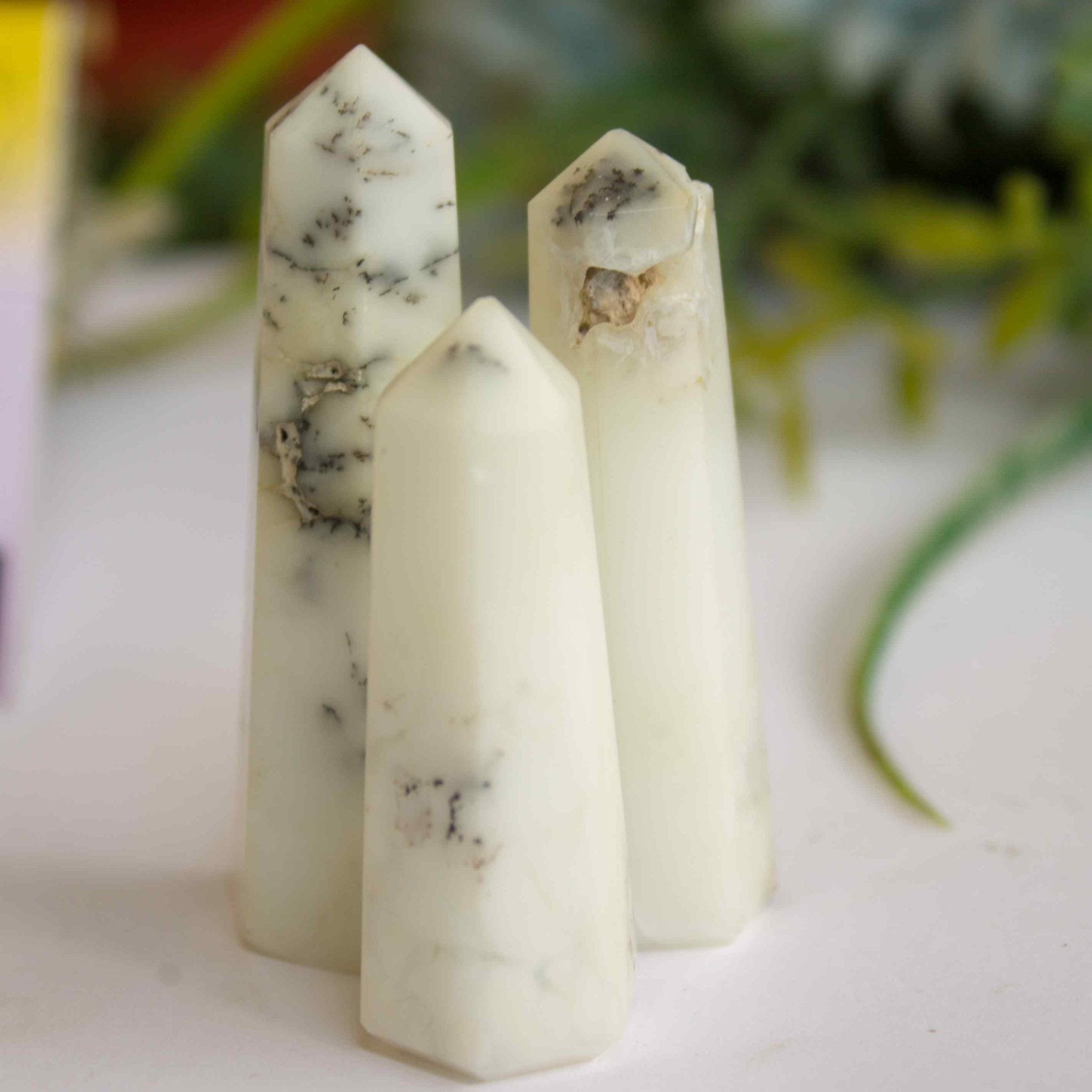 Gaea Crystal - Tree Agate Crystal Pointer - CBD Store India