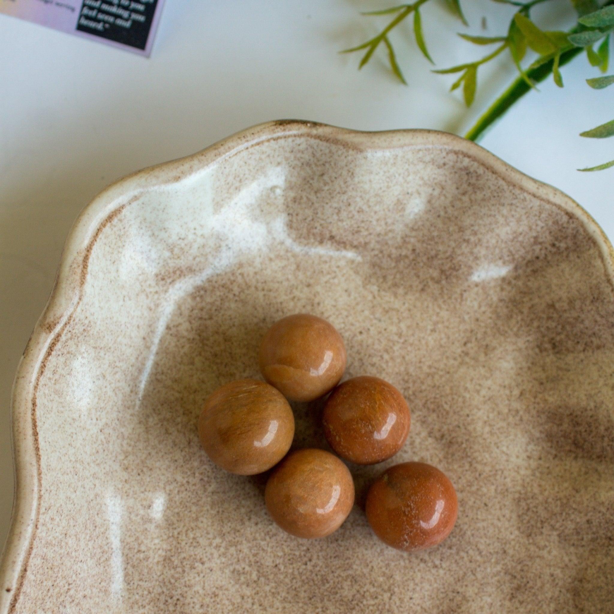 Gaea Crystals - Peach Aventurine Mini Sphere.