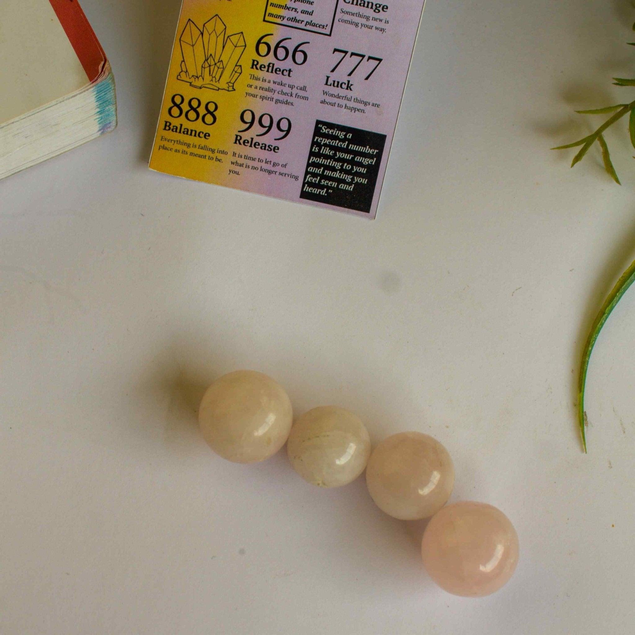 Gaea Crystals - Rose Quartz Mini Spheres.