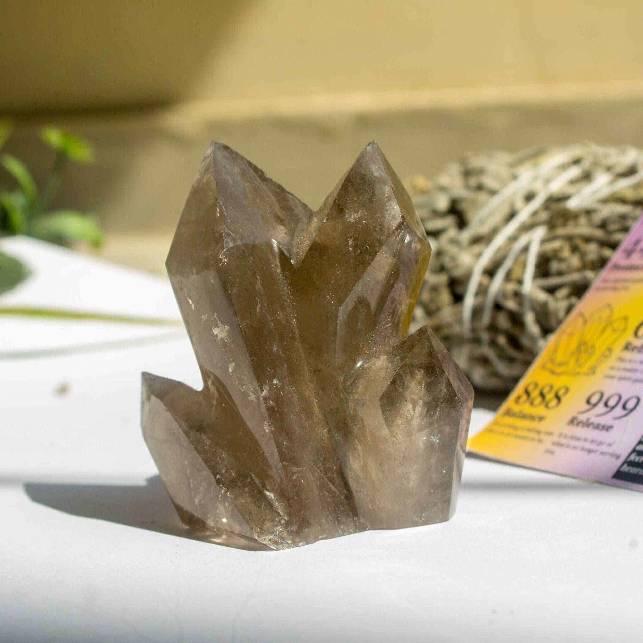 Gaea Crystals - Smoky Quartz Clusters.