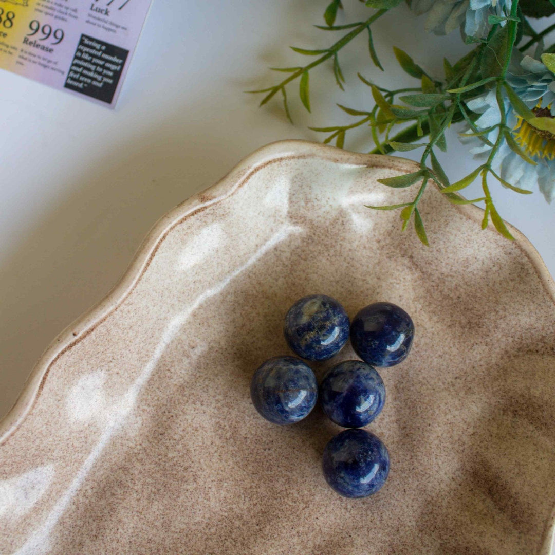 Gaea Crystals - Sodalite Mini SpheresGemstones and Crystal JewelryGaea Crystals - Sodalite Mini Spheres | Healing Gemstone