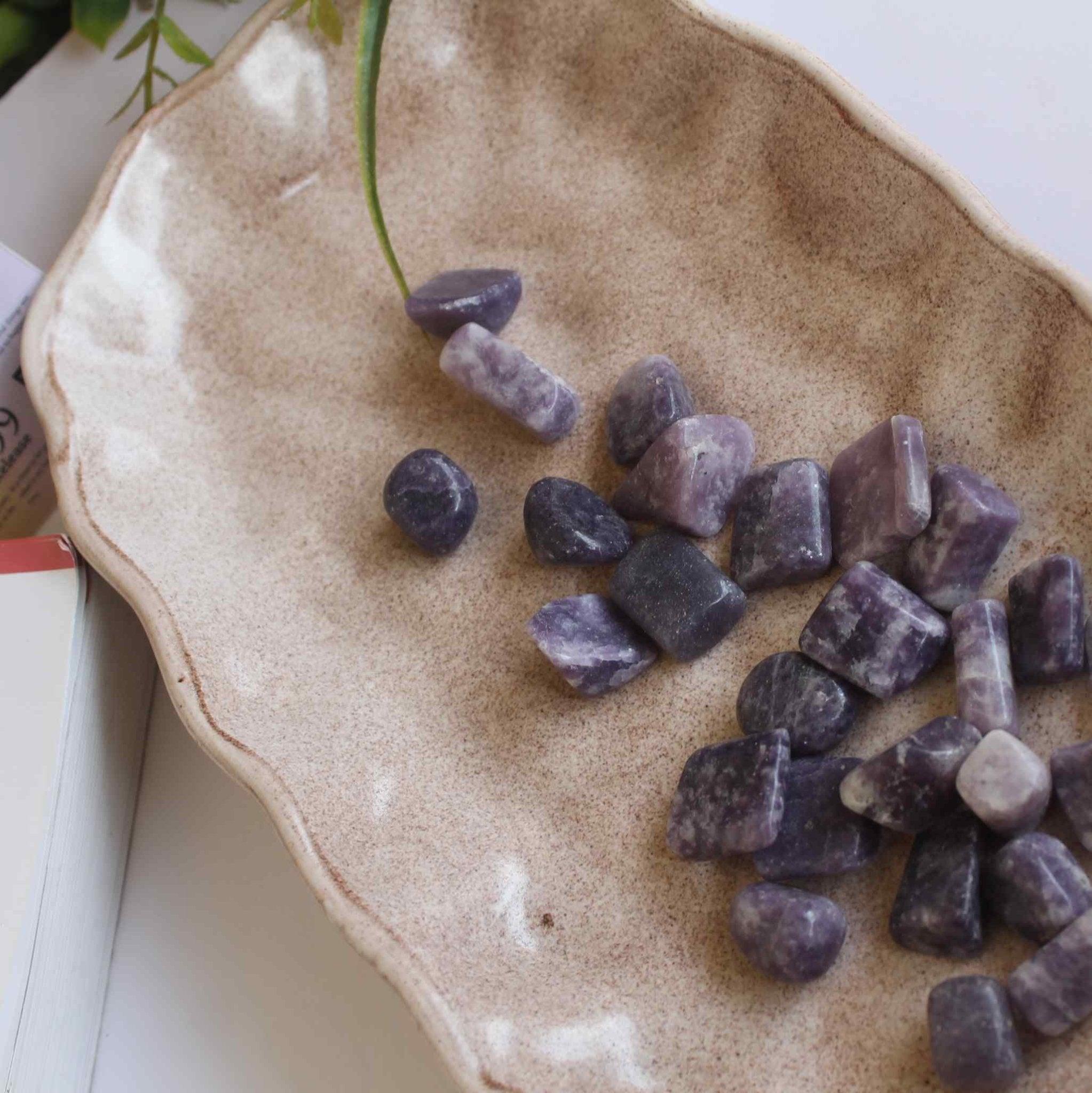 Gea Crystals - Lepidolite Tumbles Crystal Healing Stone.