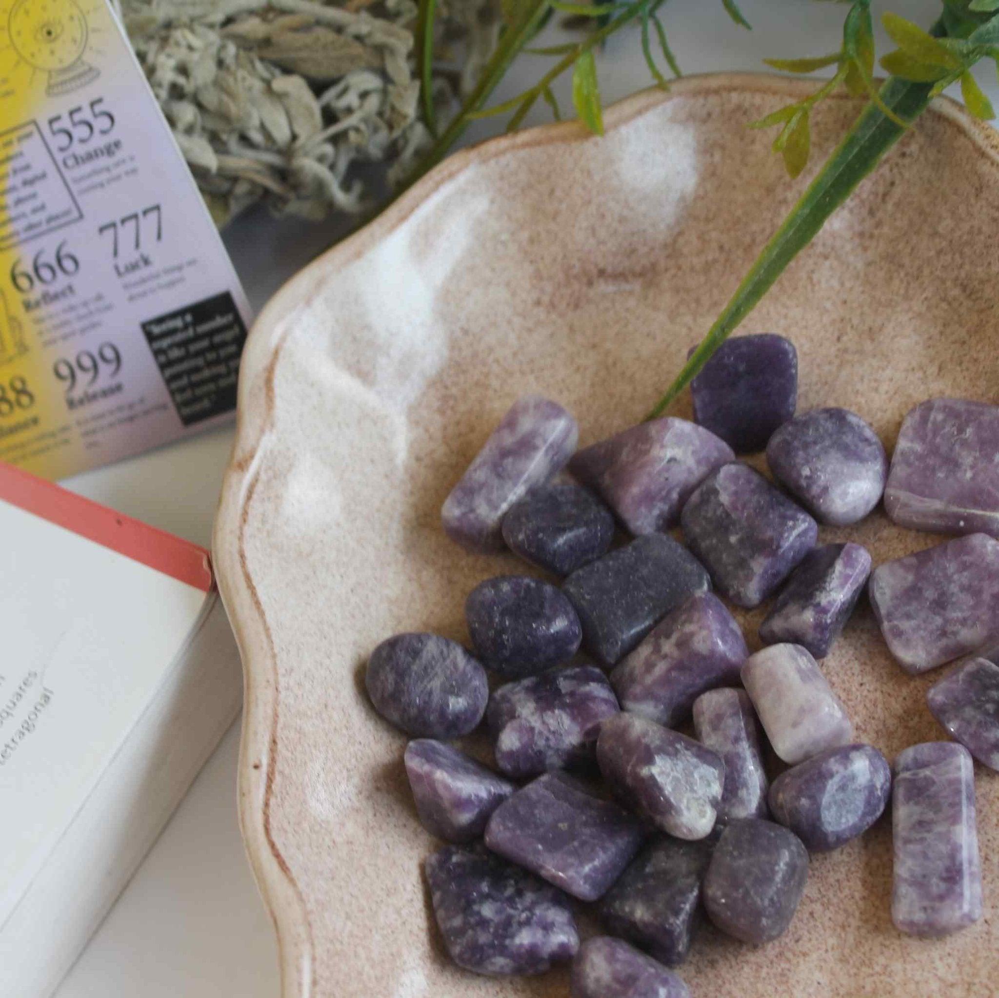 Gea Crystals - Lepidolite Tumbles Crystal Healing Stone.