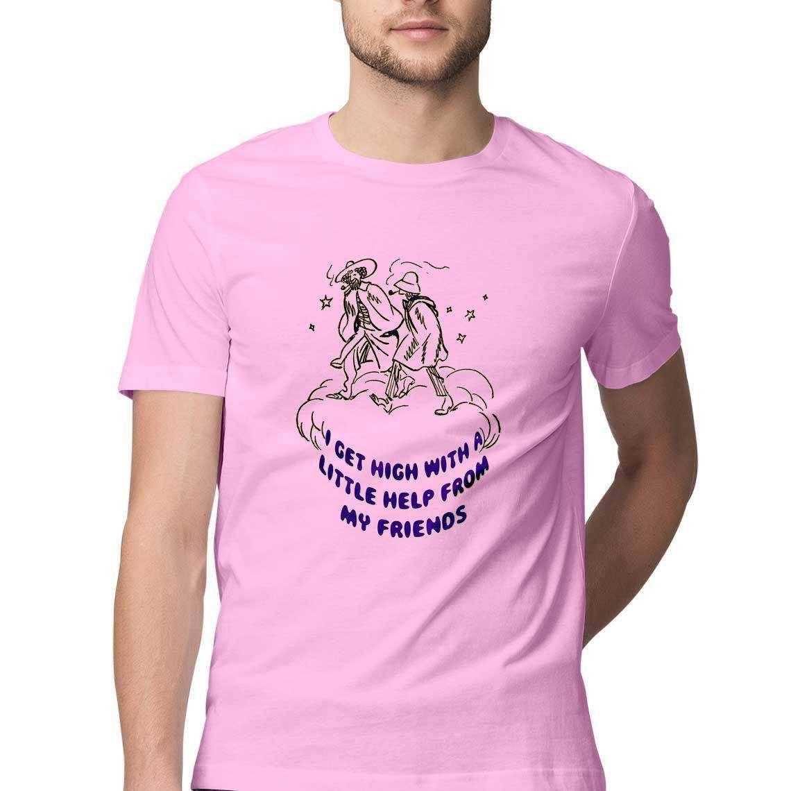 Get High With A Little Help From My Friends Men's T-Shirt.