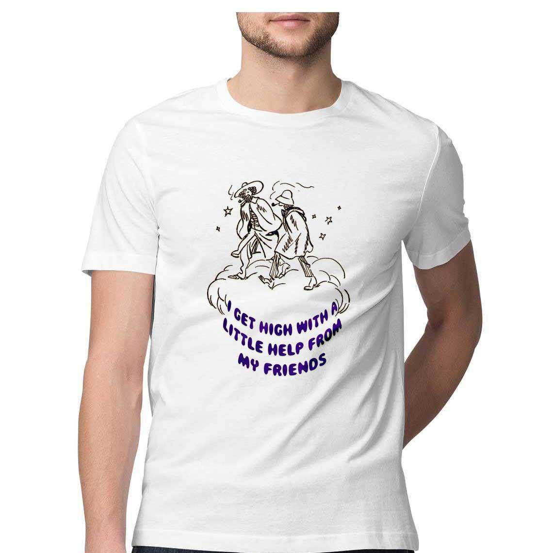 Get High With A Little Help From My Friends Men's T-ShirtClothing