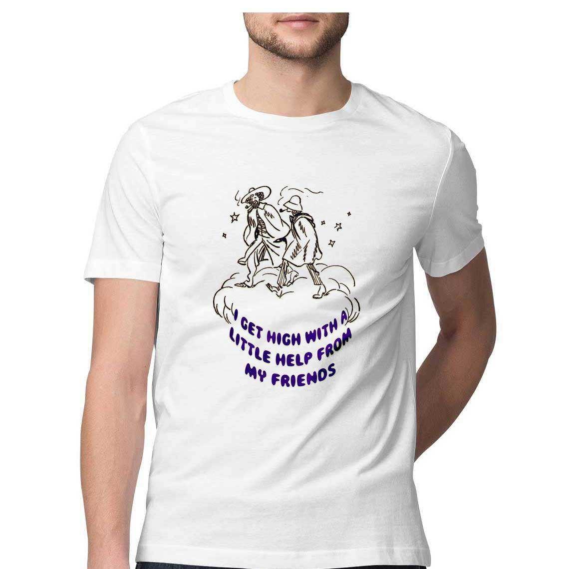 Get High With A Little Help From My Friends Men's T-Shirt.