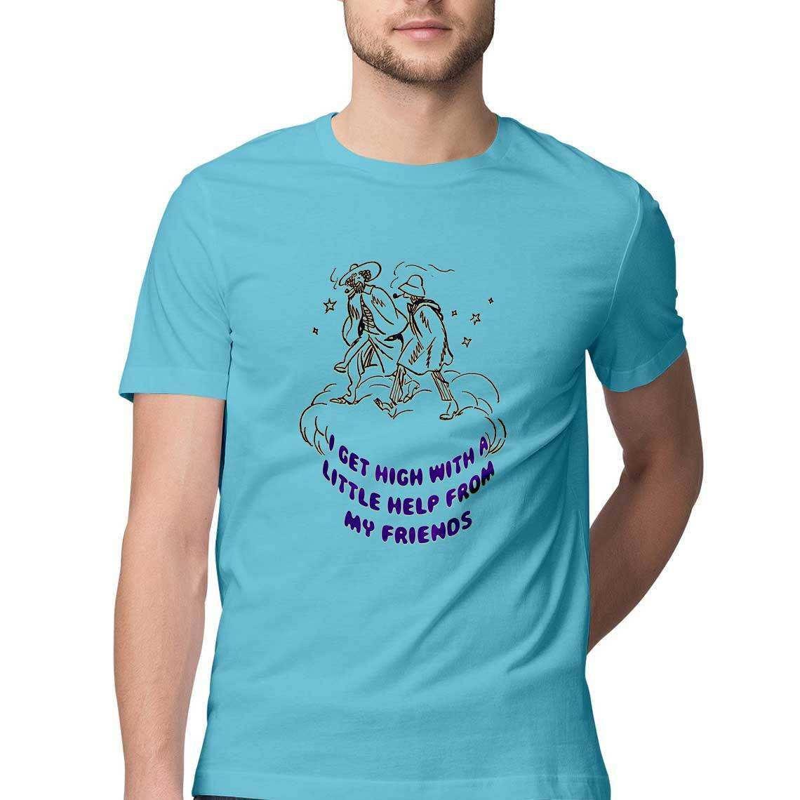 Get High With A Little Help From My Friends Men's T-Shirt.