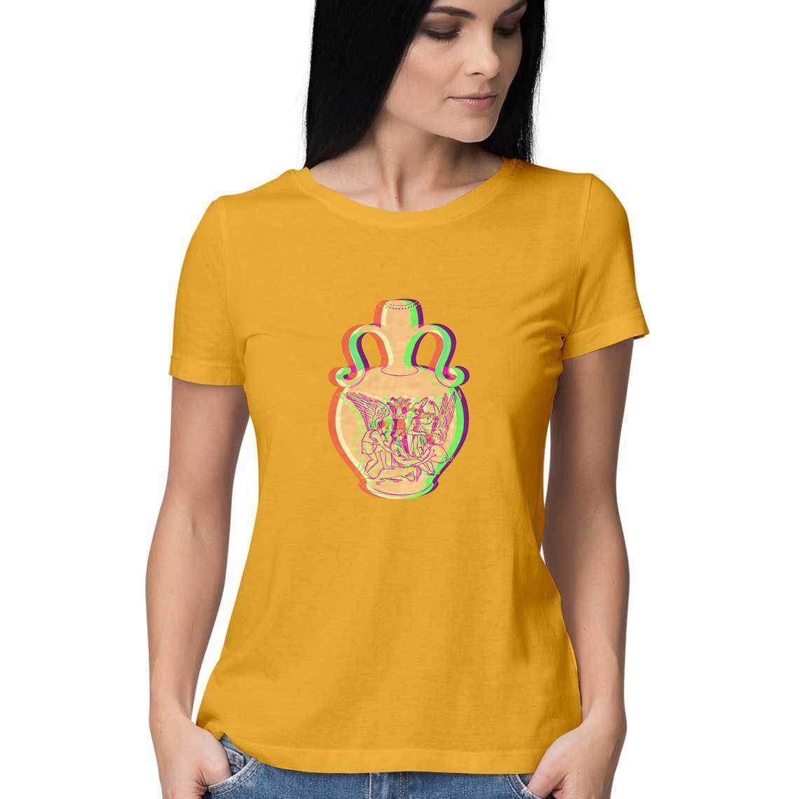 Greek Vase Graphic Women's T-Shirt - CBD Store India