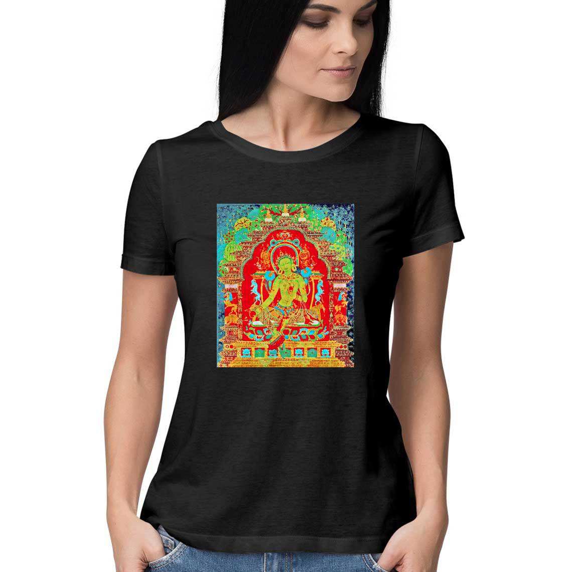 Green Tara Women's T-Shirt - CBD Store India