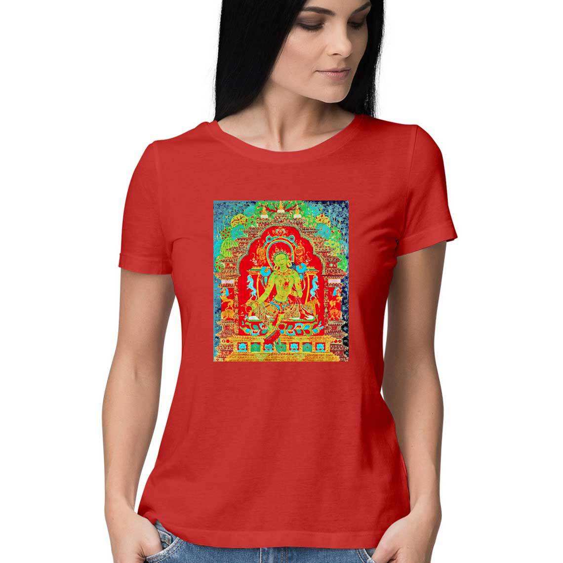 Green Tara Women's T-Shirt - CBD Store India