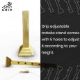 Grip Adjustable Trataka Stand Comes With Intricate Wood Carving On Top Quality Wood - CBD Store India