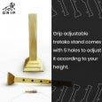 Grip Adjustable Trataka Stand Comes With Intricate Wood Carving On Top Quality Wood.
