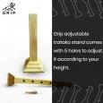 Grip Adjustable Trataka Stand Comes With Intricate Wood Carving On Top Quality WoodTrataka standGrip Yoga - Adjustable Trataka Stand Comes With Intricate Wood Carving