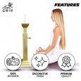 Grip Adjustable Trataka Stand Comes With Intricate Wood Carving On Top Quality WoodTrataka standGrip Yoga - Adjustable Trataka Stand Comes With Intricate Wood Carving