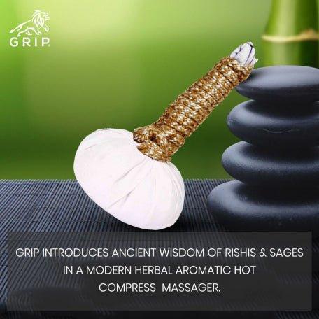 Grip Ayurvedic Massage Potli, Helps To Release Tension In Shoulders, Neck, And Back.