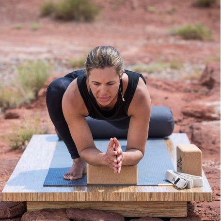 Grip Eco-Friendly & Sustainable Cork Yoga Brick (Set Of 2) To Support, Improve & Strengthen Your Reach And Make More Difficult Poses Accessible. - CBD Store India