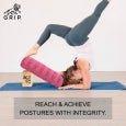 Grip Eco-Friendly Wooden Yoga Brick, That Provides Stability, Balance And Flexibility During Poses & Workouts (Set Of 2).