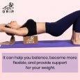 Grip High Density EVA Foam Blocks To Support And Deepen Poses, That Improves, Strengthen, Aid Balance And Increase Flexibility - Lightweight | Odor Resistant | Set Of 2 | Brown Color.