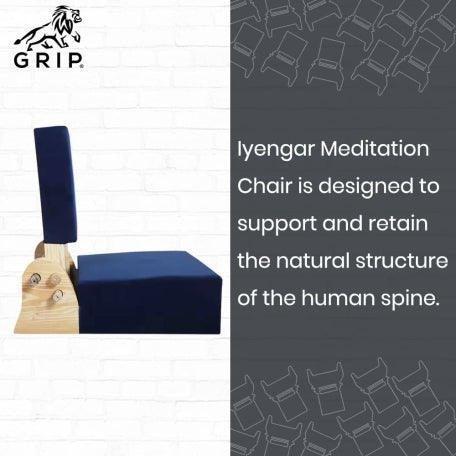 Grip Iyengar Meditation Chair | It Comes With A Cushioned Base.