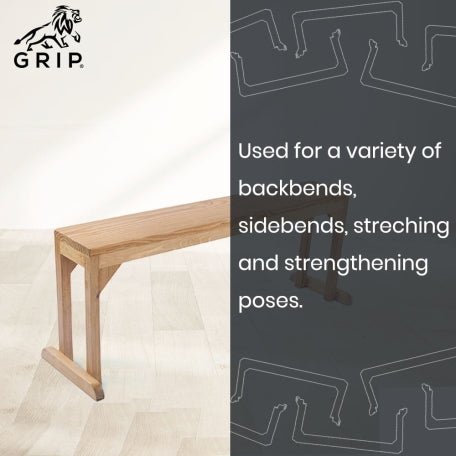 Grip Iyengar Pawan Muktasana Bench | Used For A Variety Of Poses - CBD Store India