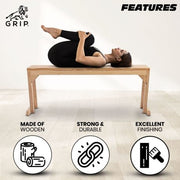 Grip Iyengar Pawan Muktasana Bench | Used For A Variety Of Poses - CBD Store India