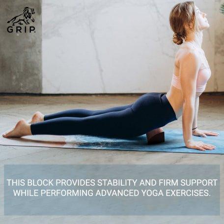 Grip Iyengar Quarter Round Wooden Blocks | BarsYoga toolGrip Iyengar Quarter Round Wooden Blocks | Bars