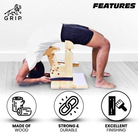 Grip Iyengar Stump Set | Different Tops And Adjustable HeightYoga tool