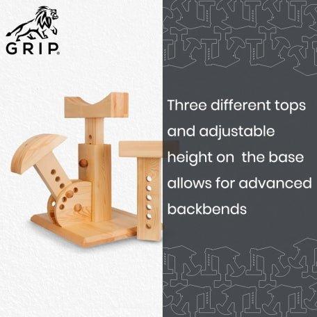 Grip Iyengar Stump Set | Different Tops And Adjustable HeightYoga tool