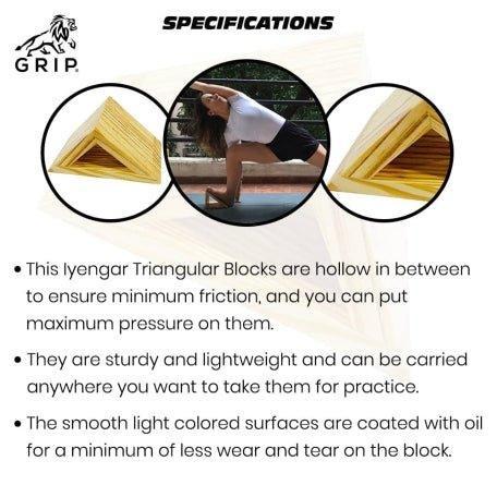 Grip Iyengar Triangular Block | They Are Sturdy And Lightweight.