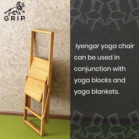 Grip Iyengar Yoga Chair | Used For A Variety Of PosesYoga toolGrip Iyengar Yoga Chair | Used For A Variety Of Poses