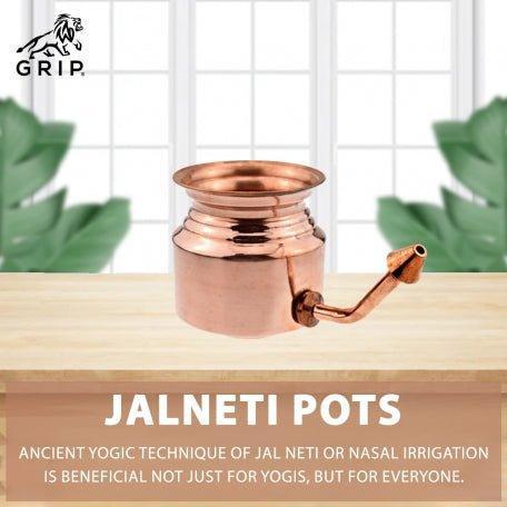 Grip Jalneti Pot, Guiding Water Through The Nasal Passages To Cleanse Them | Made Of Copper.